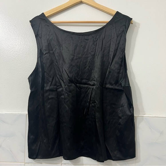 Feraud Women’s Size 16 Black 97% Silk Top Layering Office Capsule Normcore - Picture 2 of 6